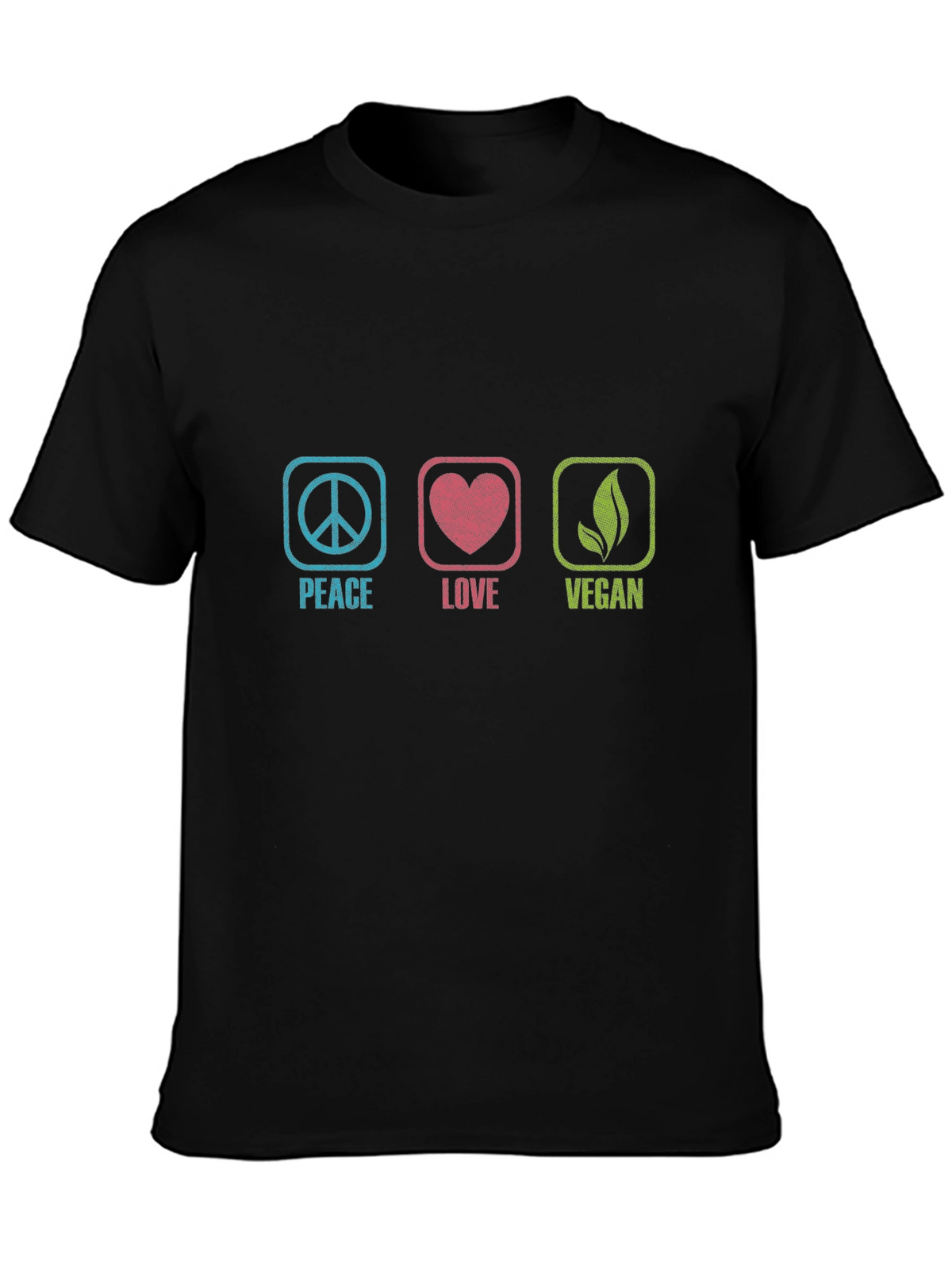 Peace Love Vegan Graphic T-Shirt - Unisex