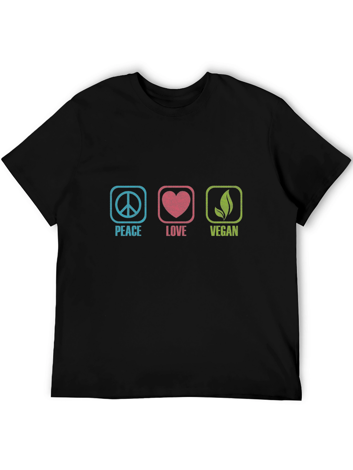 Peace Love Vegan Graphic T-Shirt - Unisex