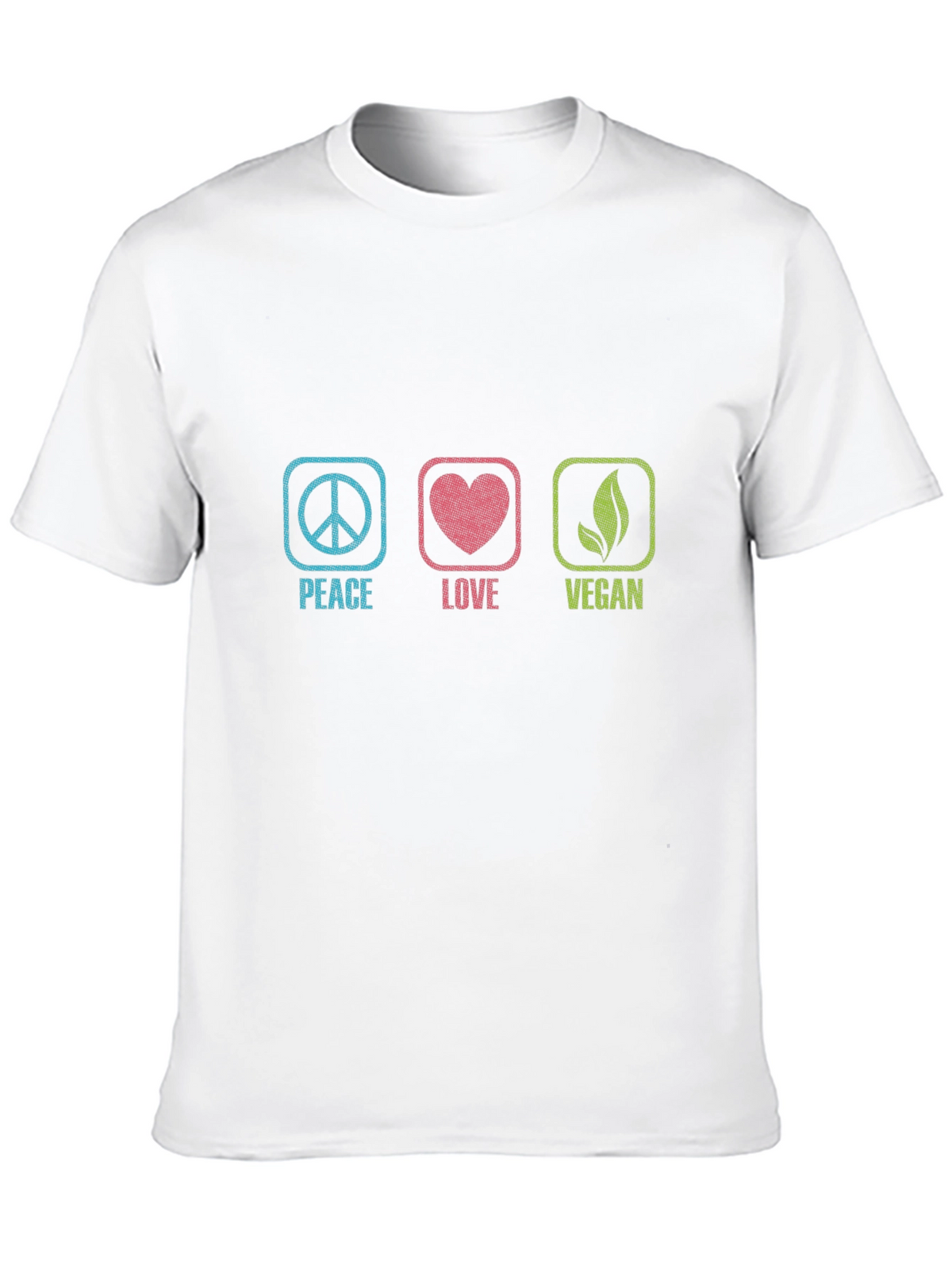 Peace Love Vegan Graphic T-Shirt - Unisex