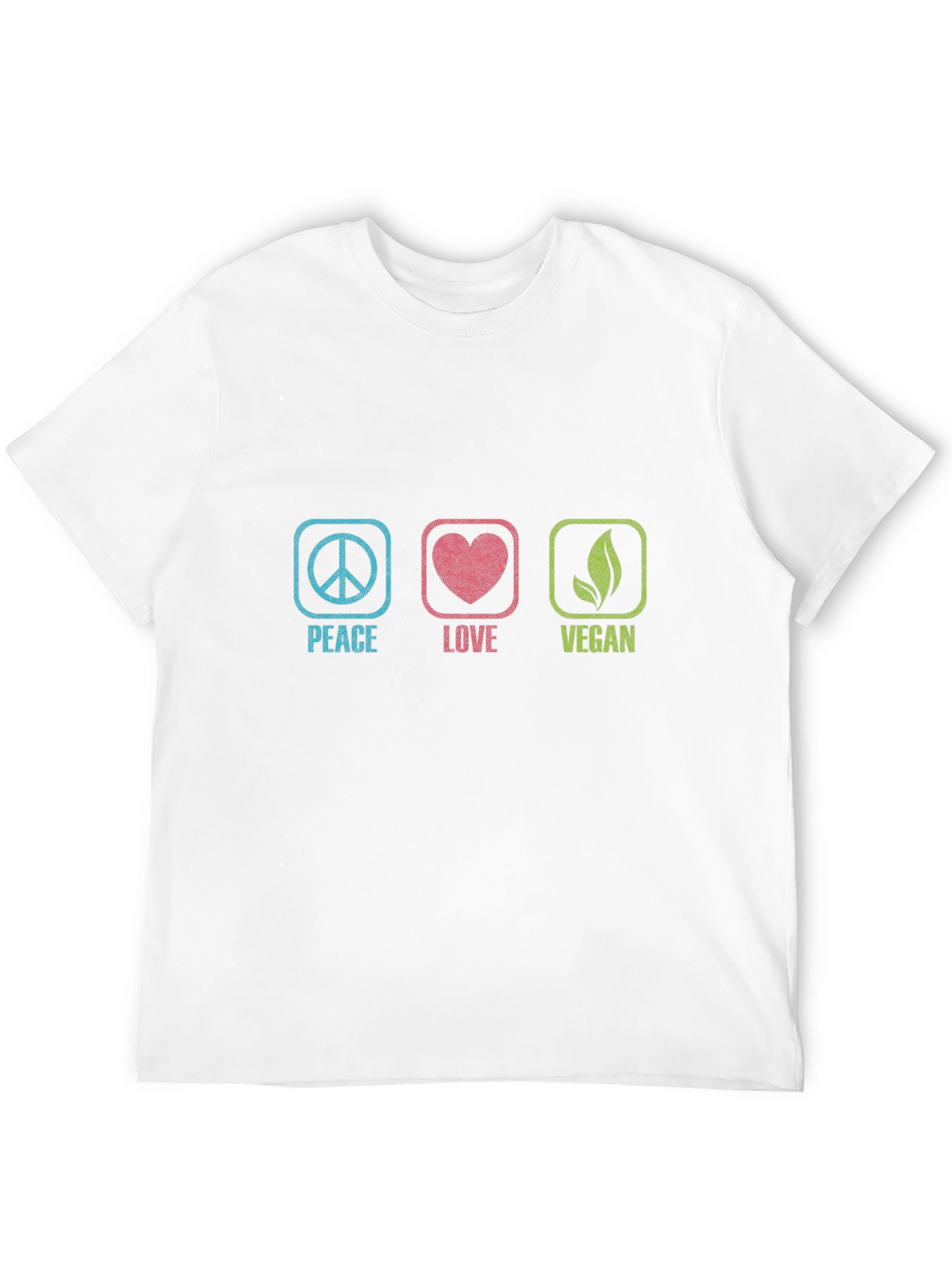 Peace Love Vegan Graphic T-Shirt - Unisex