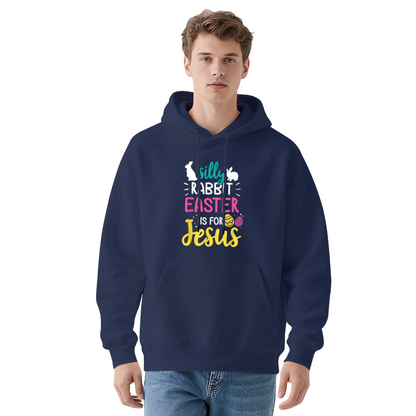 Silly Rabbit Easter Is For Jesus Red Hoodie, Unisex Religious Easter Comfort Top