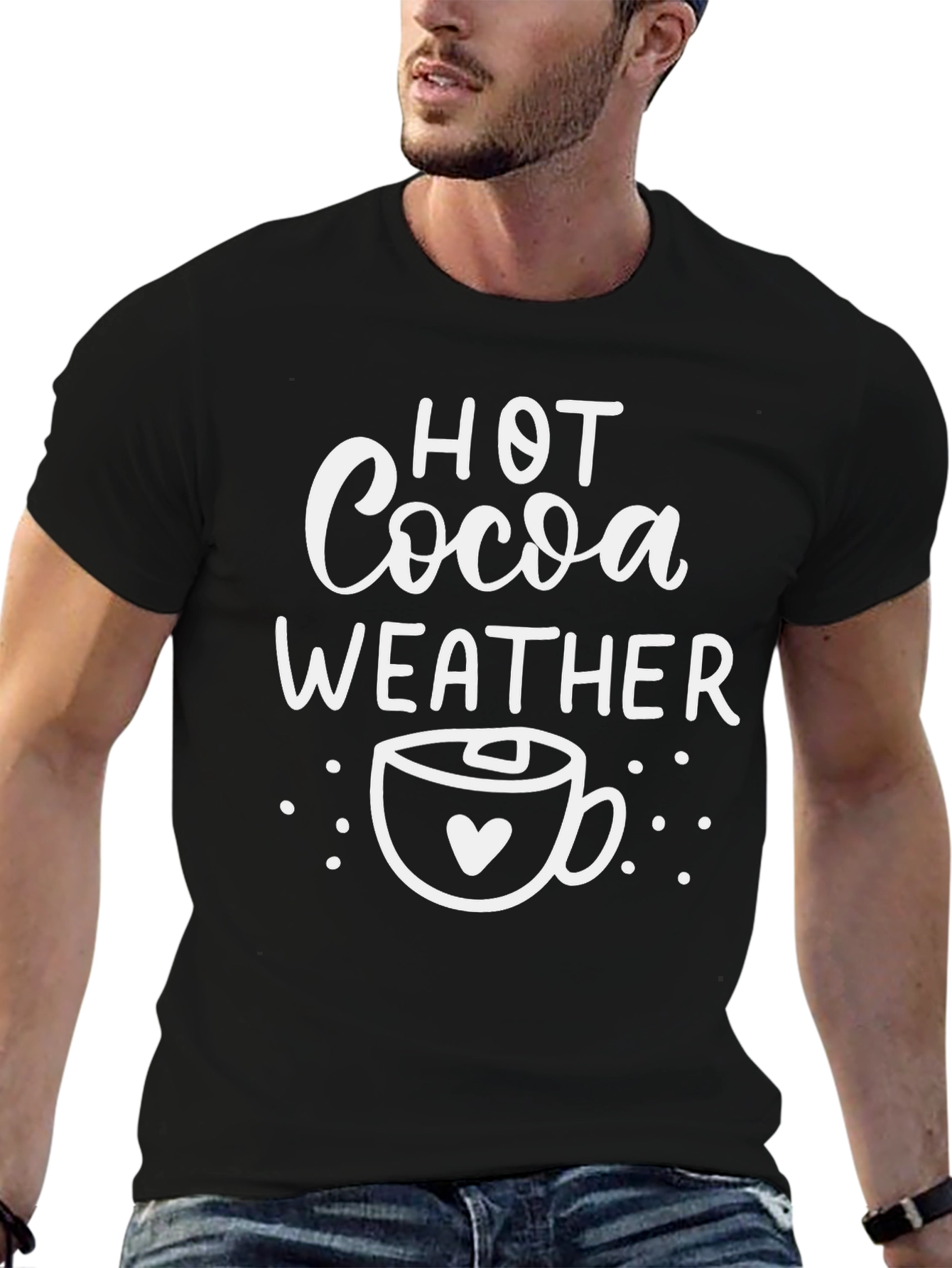 Hot Cocoa Weather Graphic Tee - Cozy Season