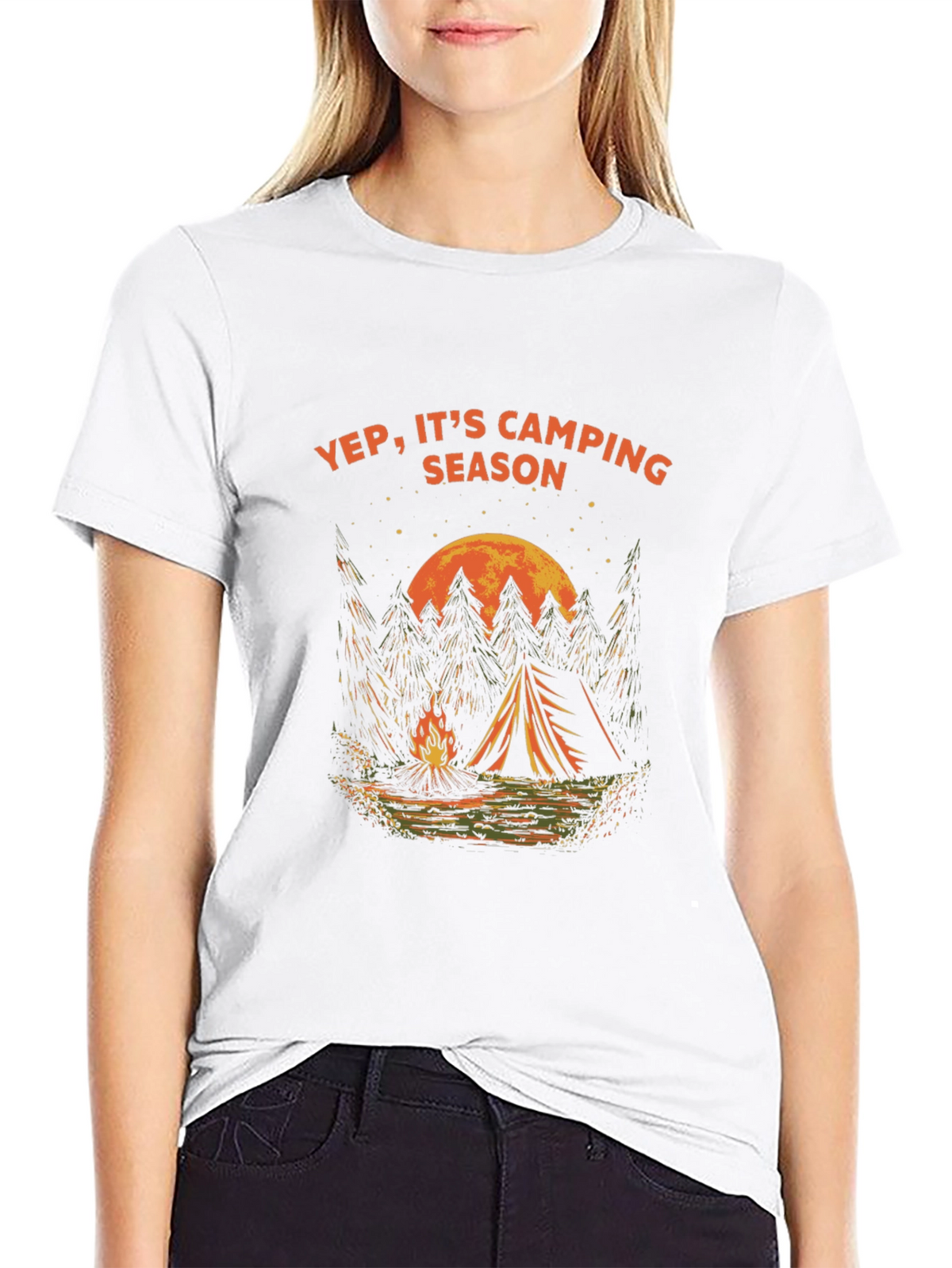 Yep Its Camping Season Graphic Tee