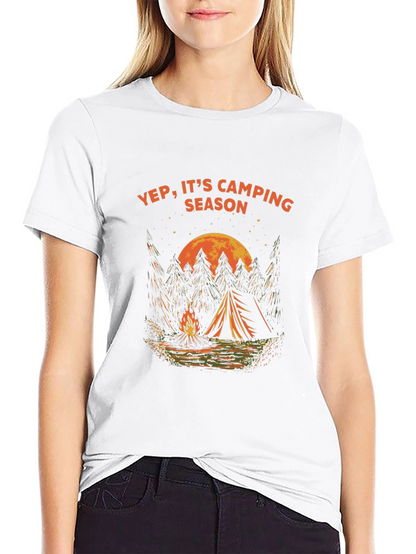 Yep Its Camping Season Graphic Tee