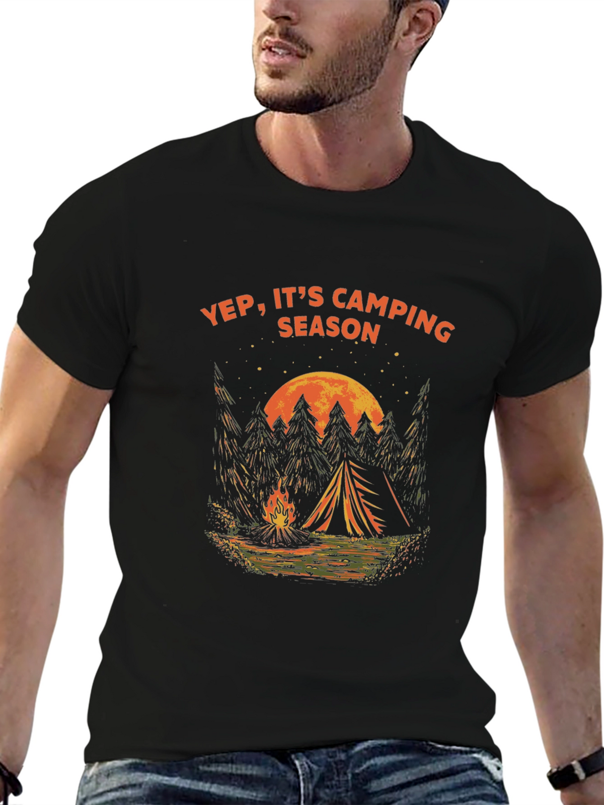 Yep Its Camping Season Graphic Tee