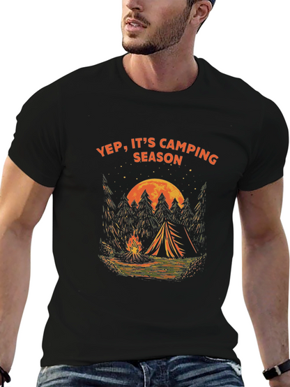 Yep Its Camping Season Graphic Tee