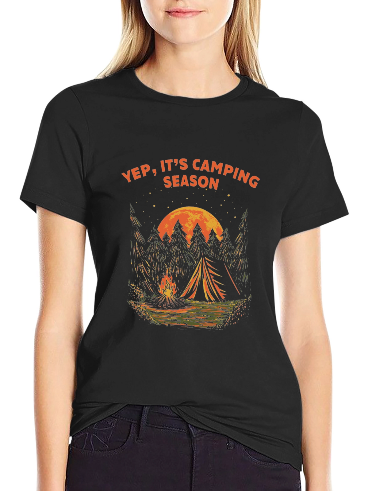 Yep Its Camping Season Graphic Tee