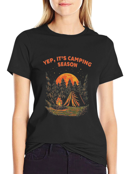 Yep Its Camping Season Graphic Tee