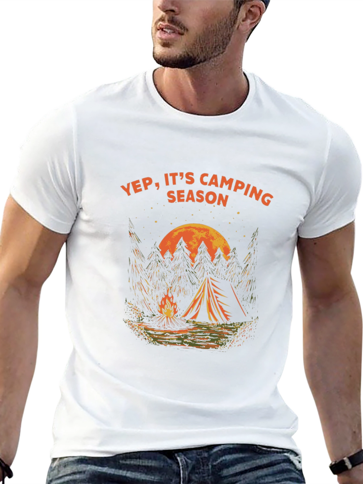 Yep Its Camping Season Graphic Tee