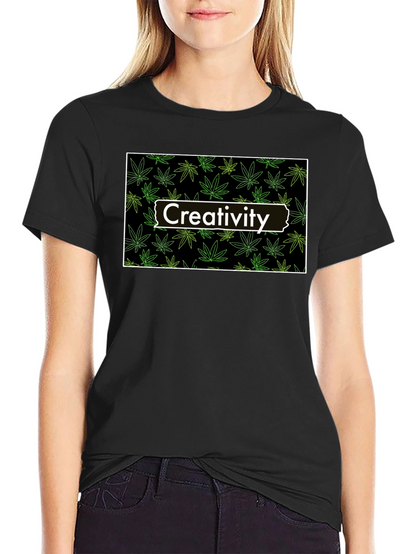 Creativity Marijuana Leaf T-Shirt
