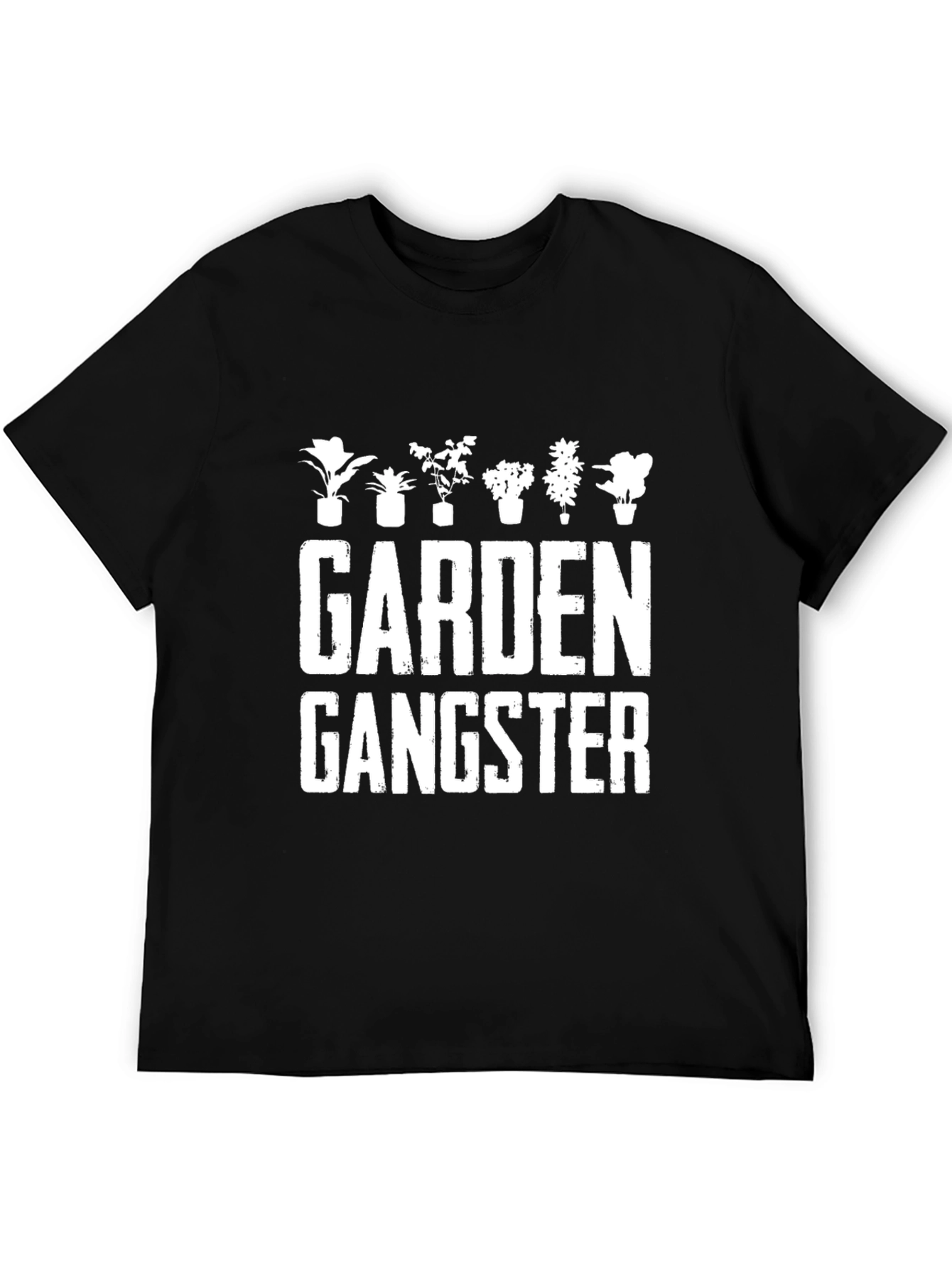 Garden Gangster Black Graphic T-Shirt
