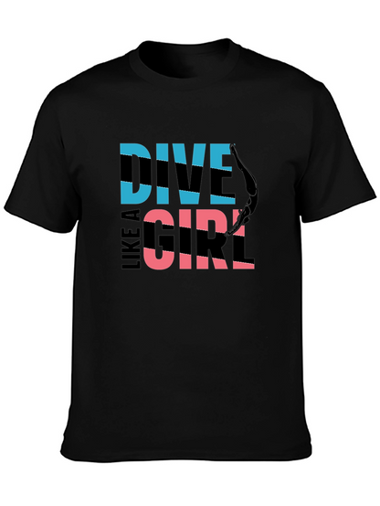 Dive Like a Girl Graphic T-Shirt