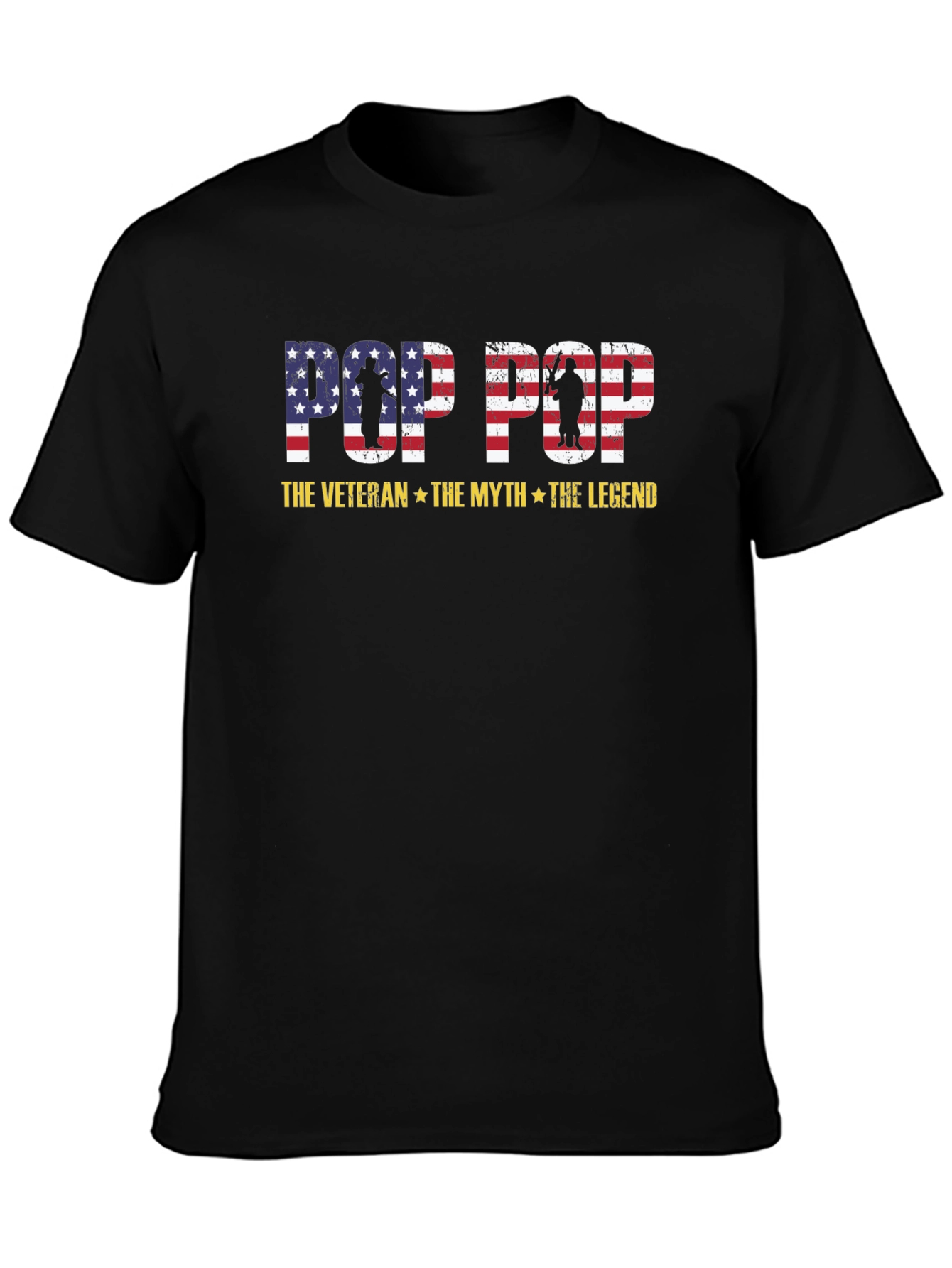 Pop Pop Veteran T-Shirt - The Myth The Legend