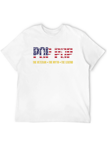 Pop Pop Veteran T-Shirt - The Myth The Legend