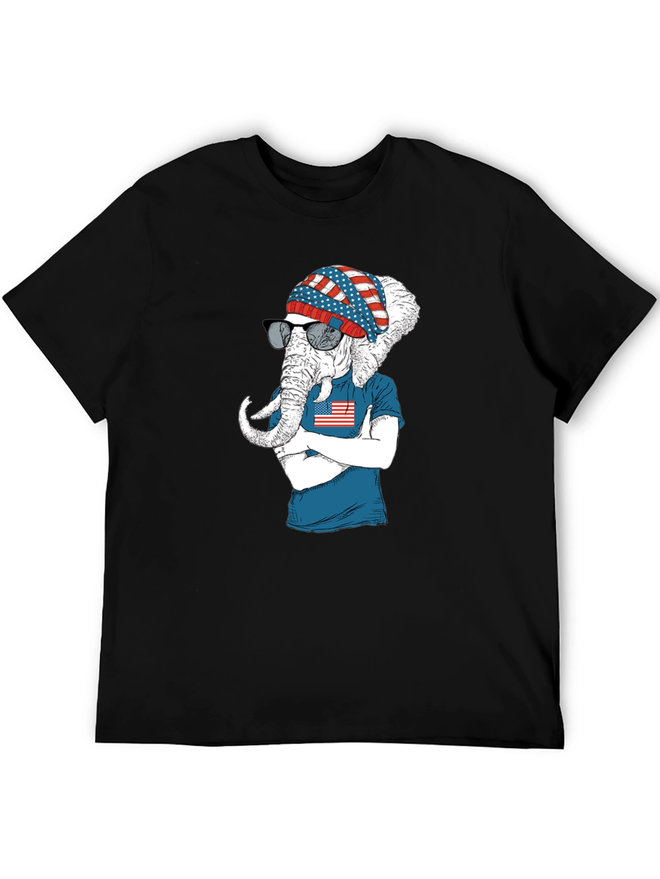 Patriotic Elephant T-Shirt - USA Pride
