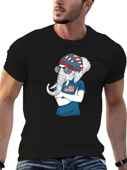 Patriotic Elephant T-Shirt - USA Pride