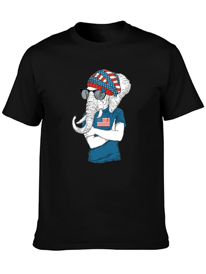 Patriotic Elephant T-Shirt - USA Pride