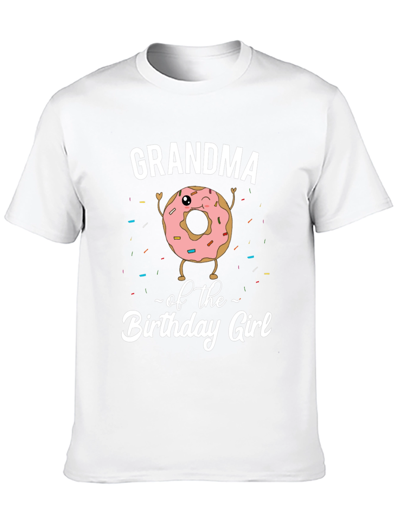 Grandma Birthday Girl Donut T-Shirt