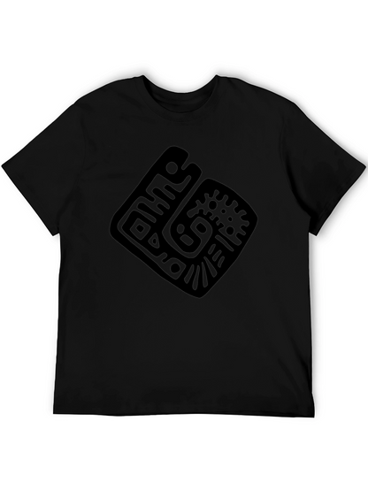 Geometric Pattern Black T-Shirt