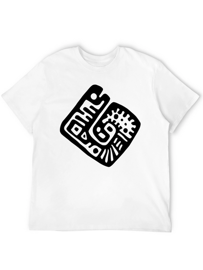 Geometric Pattern Black T-Shirt