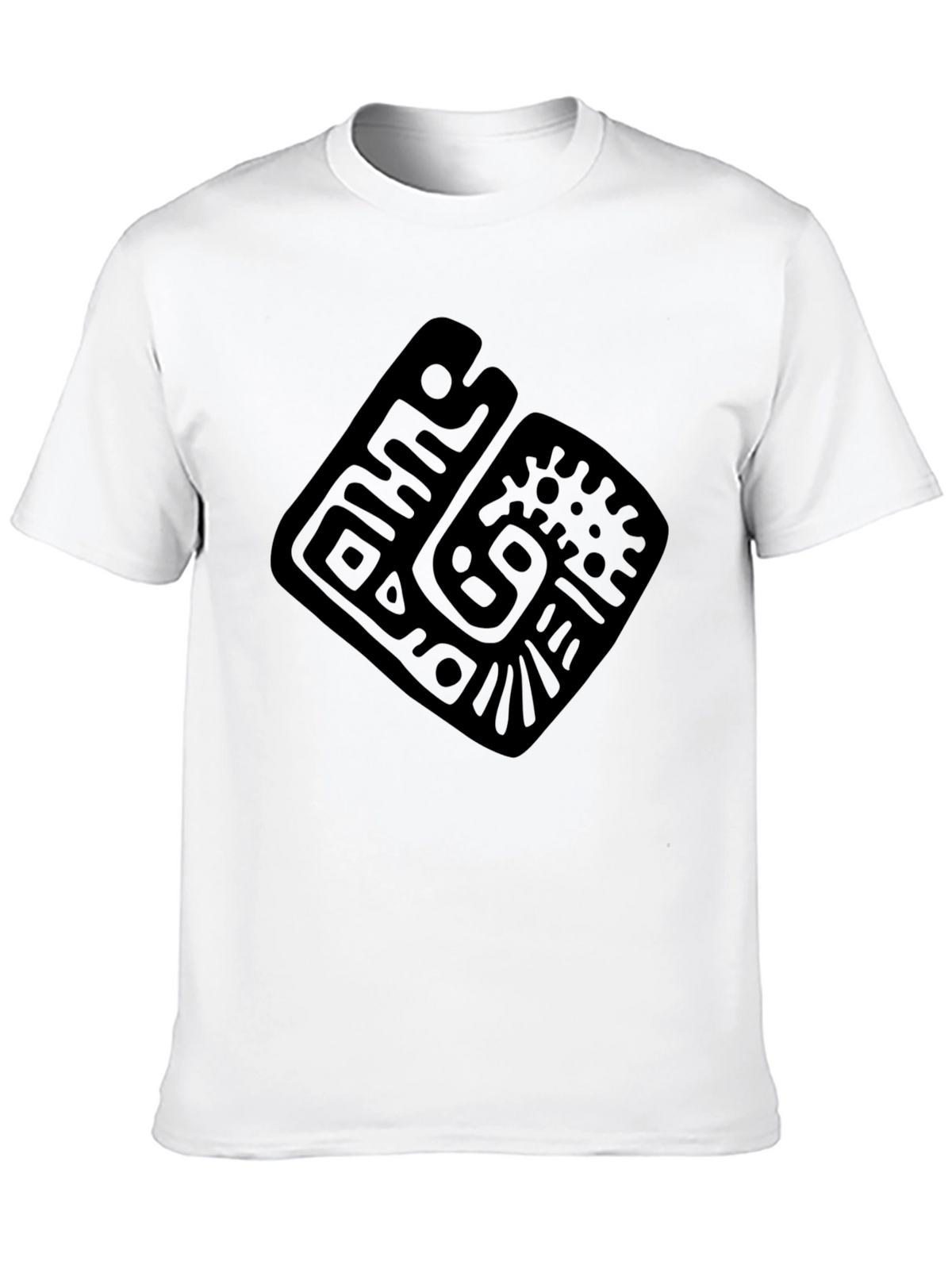 Geometric Pattern Black T-Shirt