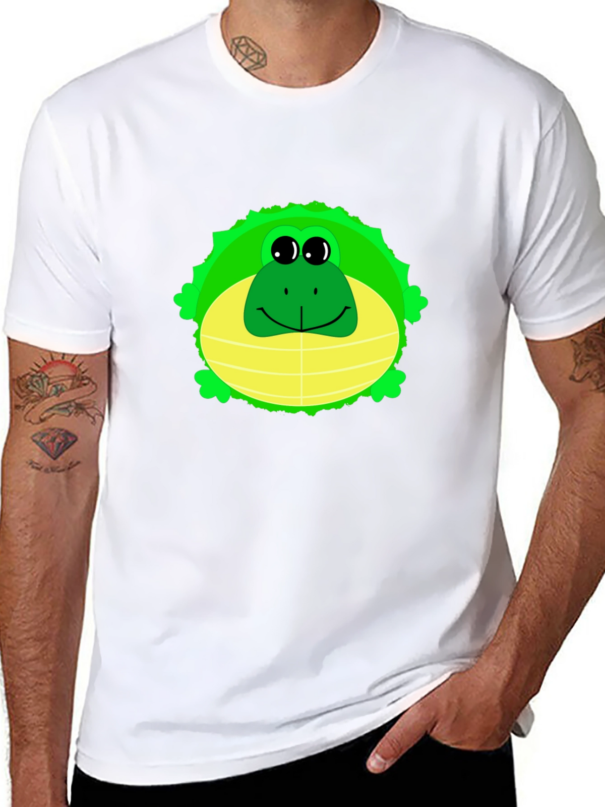 Fun Frog Graphic Tee - Mens Black T-Shirt