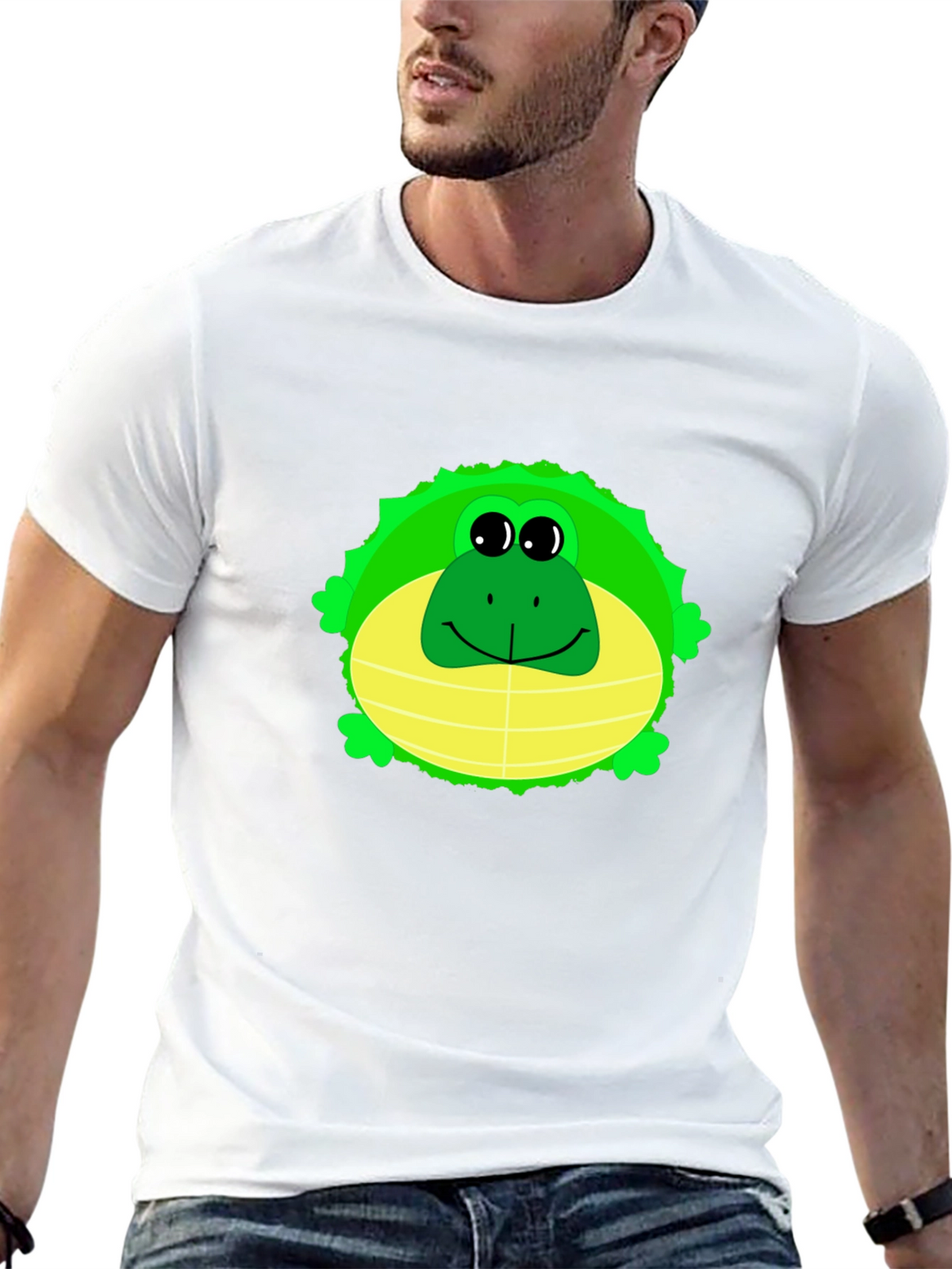 Fun Frog Graphic Tee - Mens Black T-Shirt