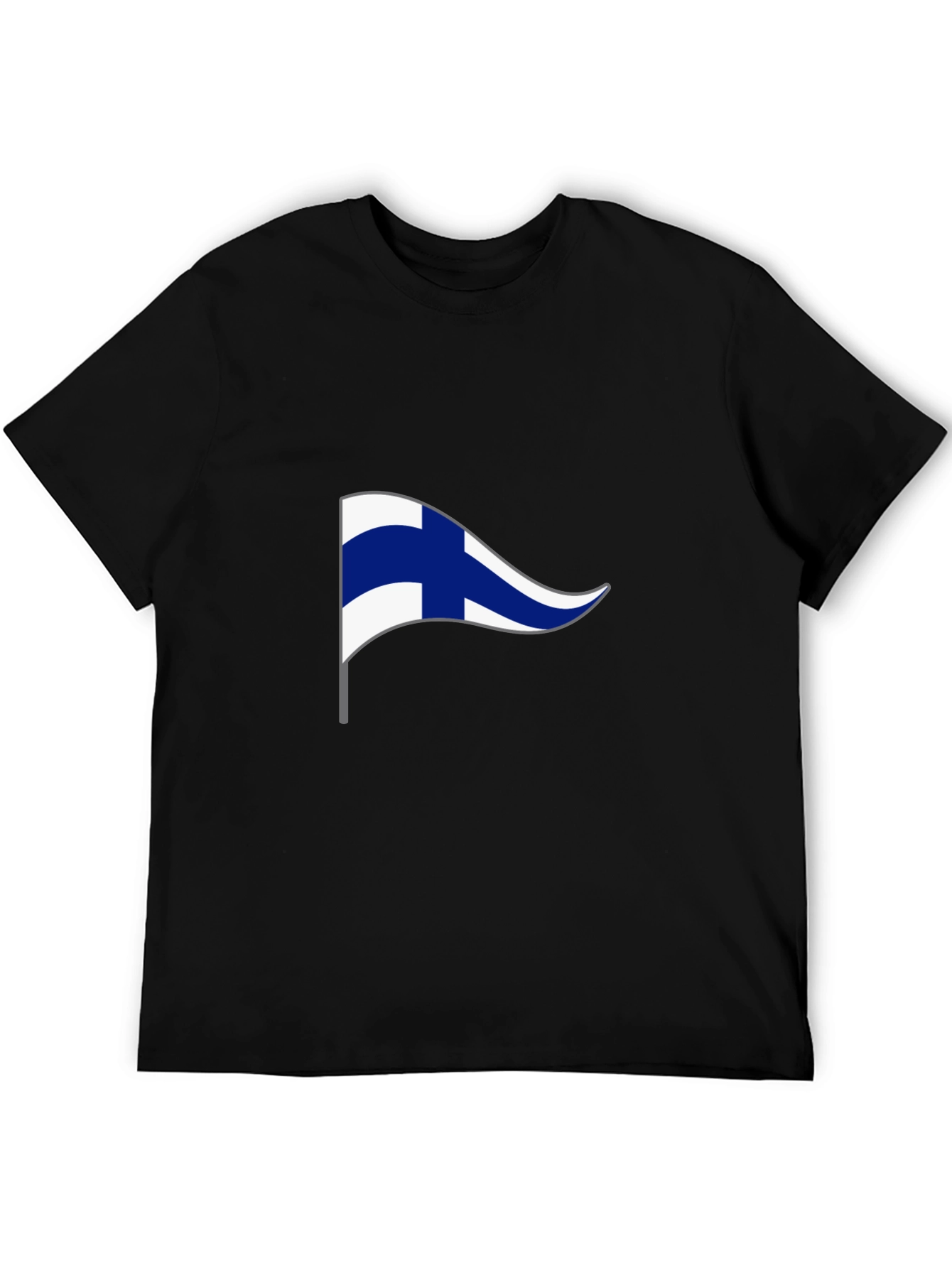 Finland Pennant Flag Graphic T-Shirt