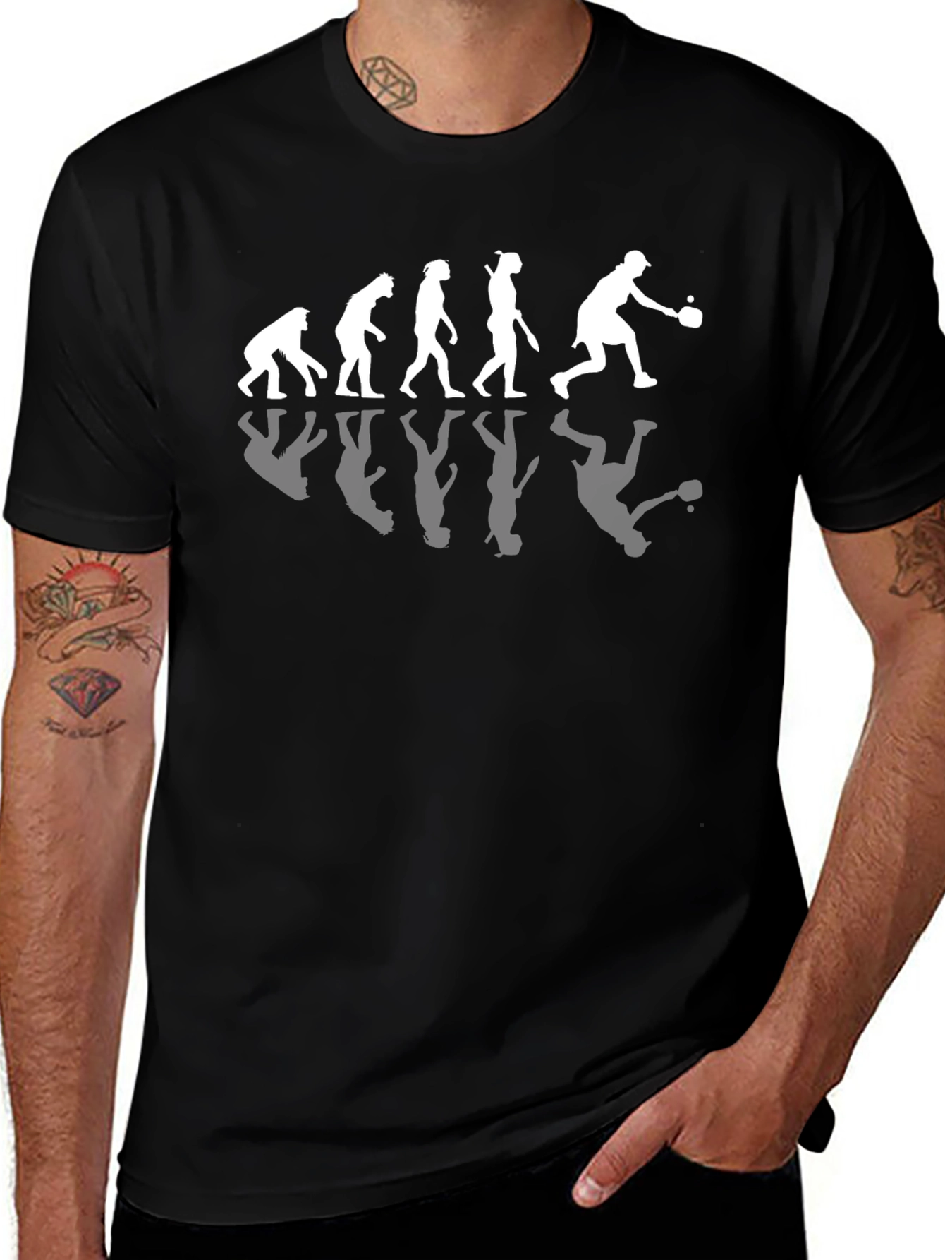 Evolution of Table Tennis Tee - Black