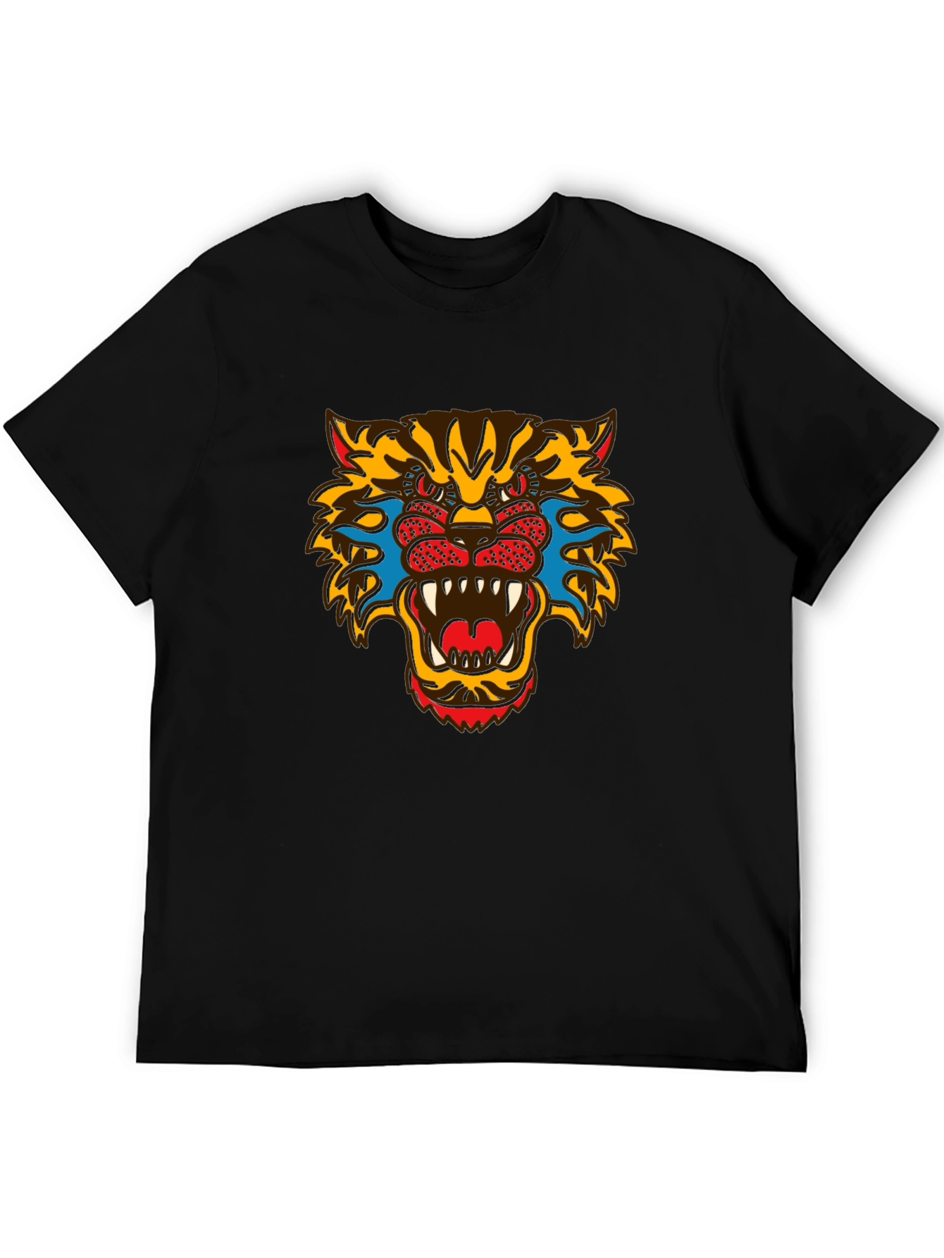 Bold Graphic Tee - Fierce Tiger Print