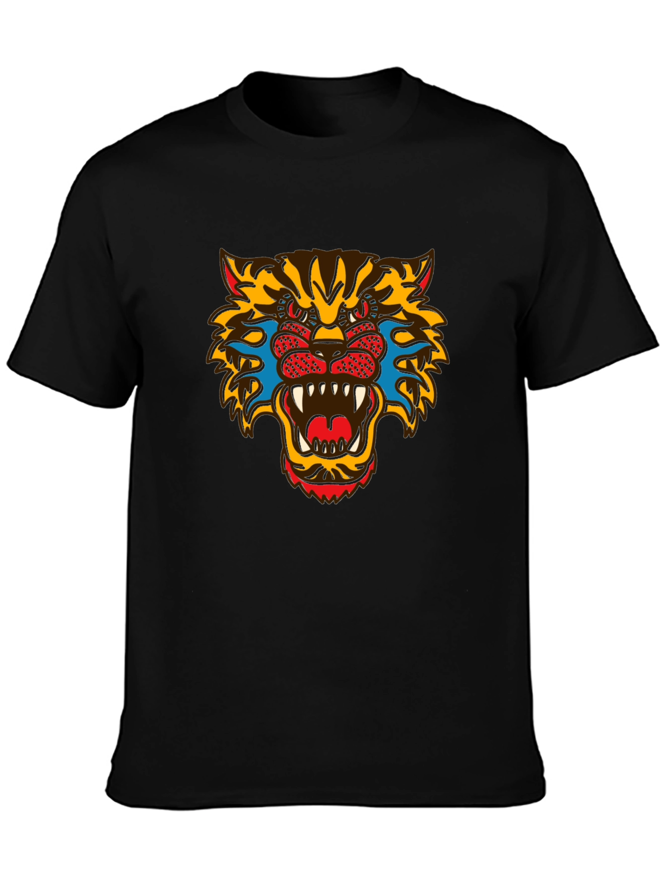 Bold Graphic Tee - Fierce Tiger Print