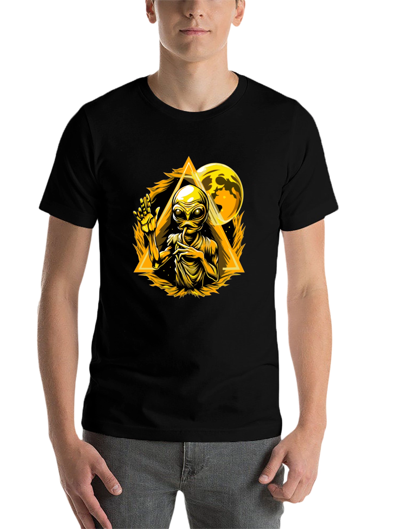 Alien Graphic T-Shirt - Sci-Fi Design