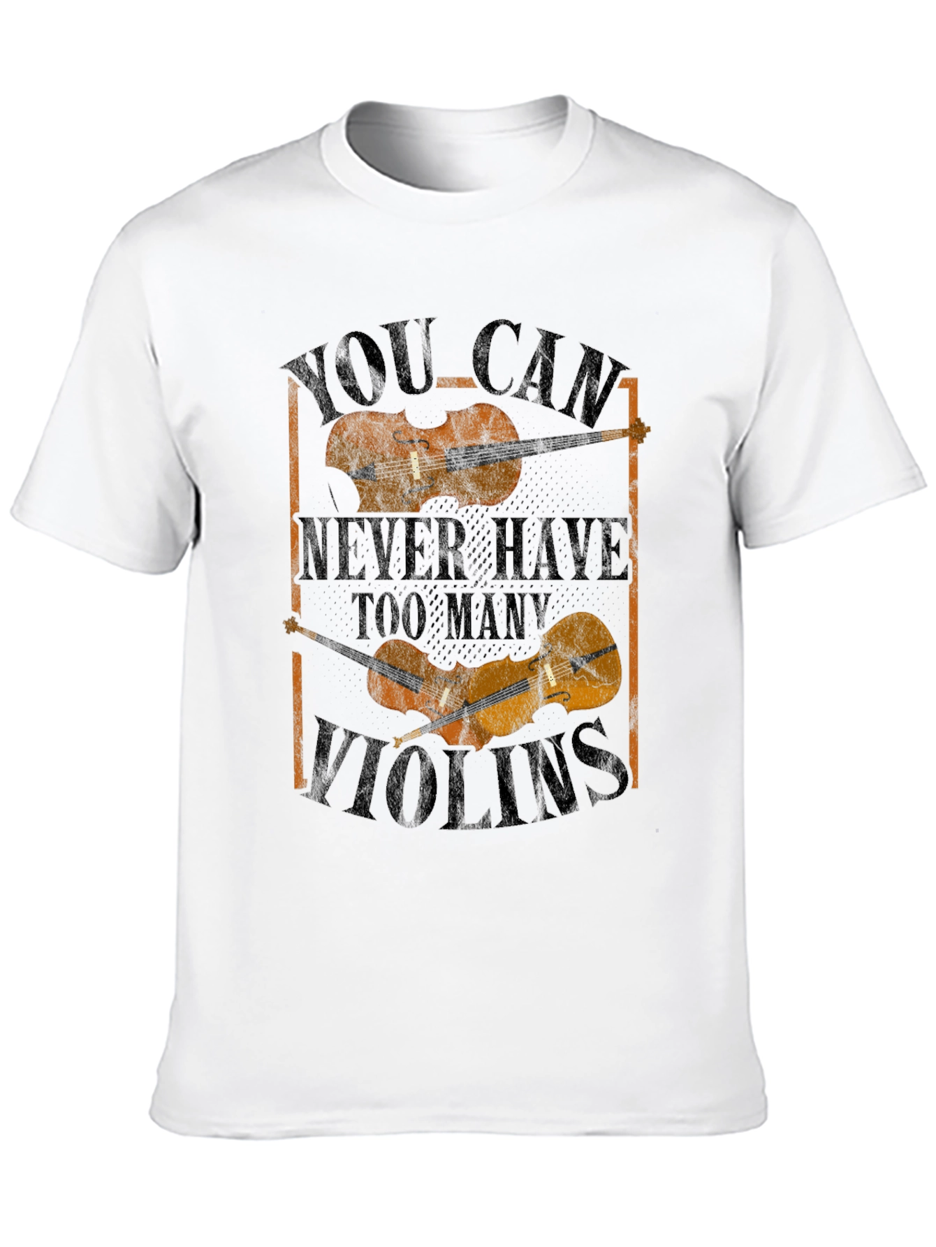 Violin Lovers Tee: Never Too Many Violins