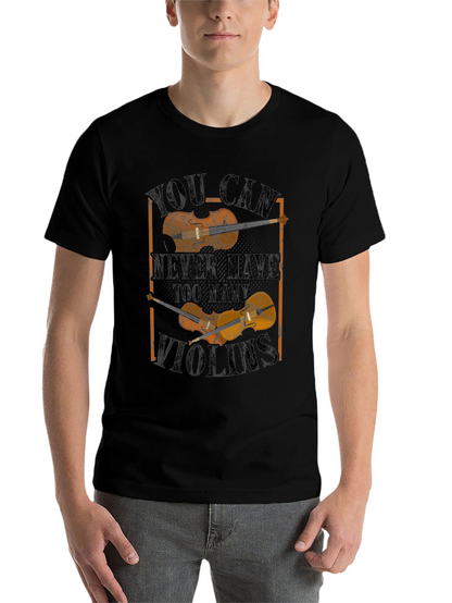 Violin Lovers Tee: Never Too Many Violins