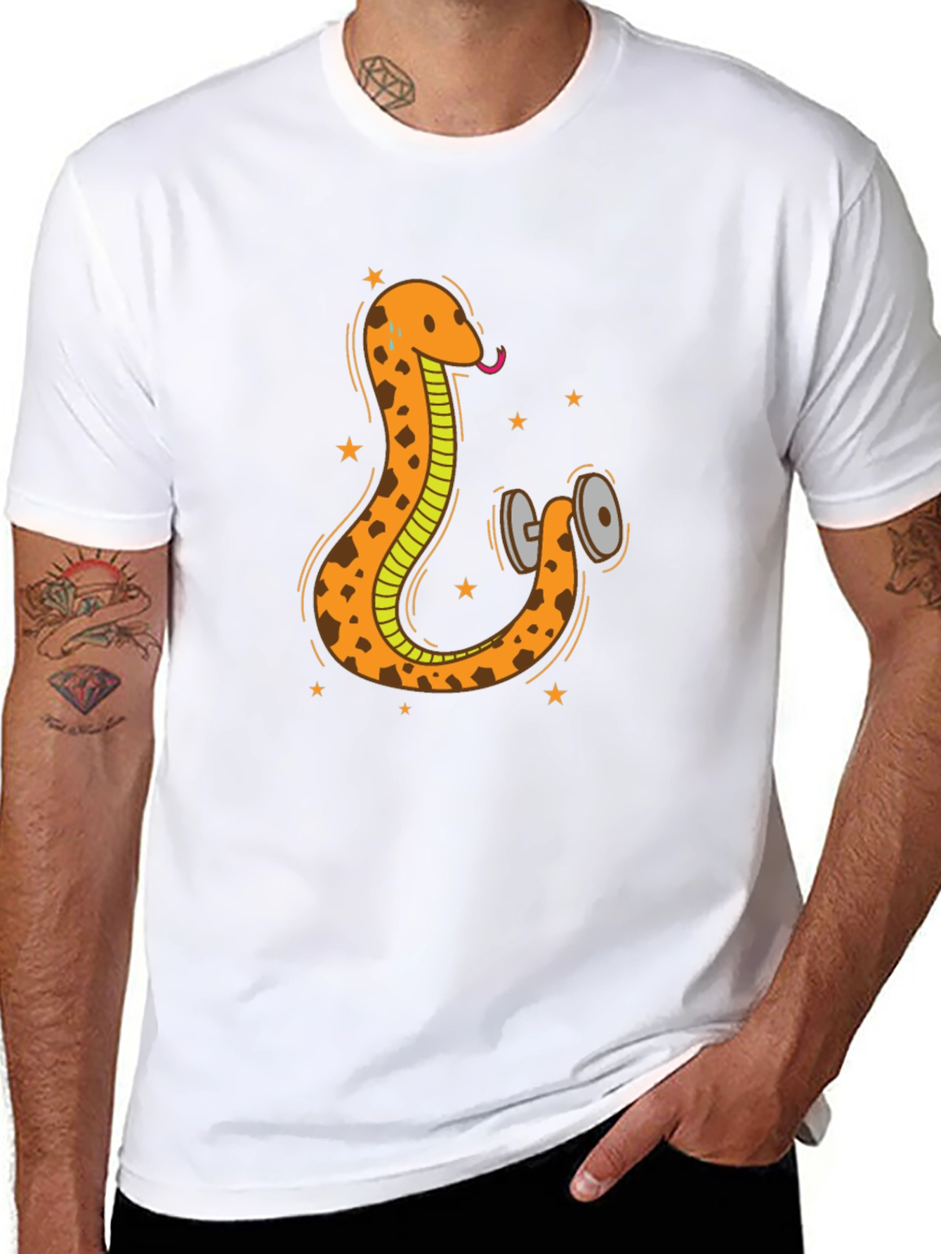 Snake Gym T-Shirt - Funny Workout Apparel