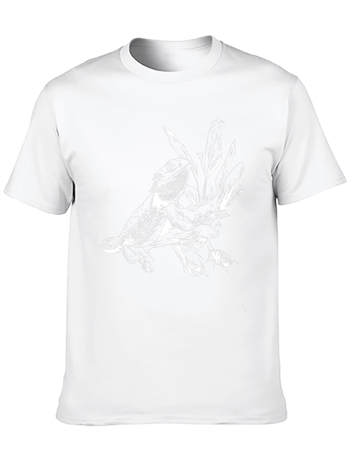 Lizard Print Black T-Shirt