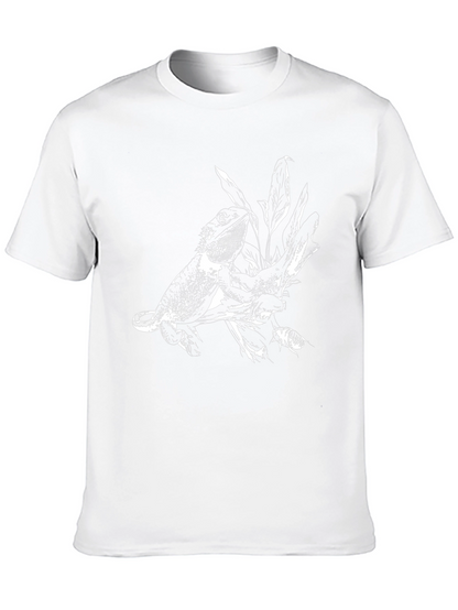 Lizard Print Black T-Shirt