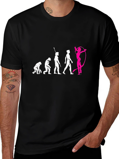 Evolution of Gymnastics Black T-Shirt
