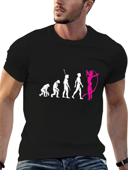 Evolution of Gymnastics Black T-Shirt