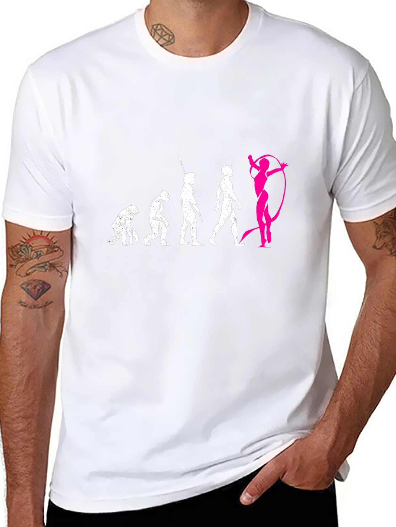 Evolution of Gymnastics Black T-Shirt