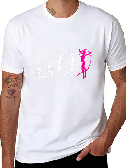 Evolution of Gymnastics Black T-Shirt
