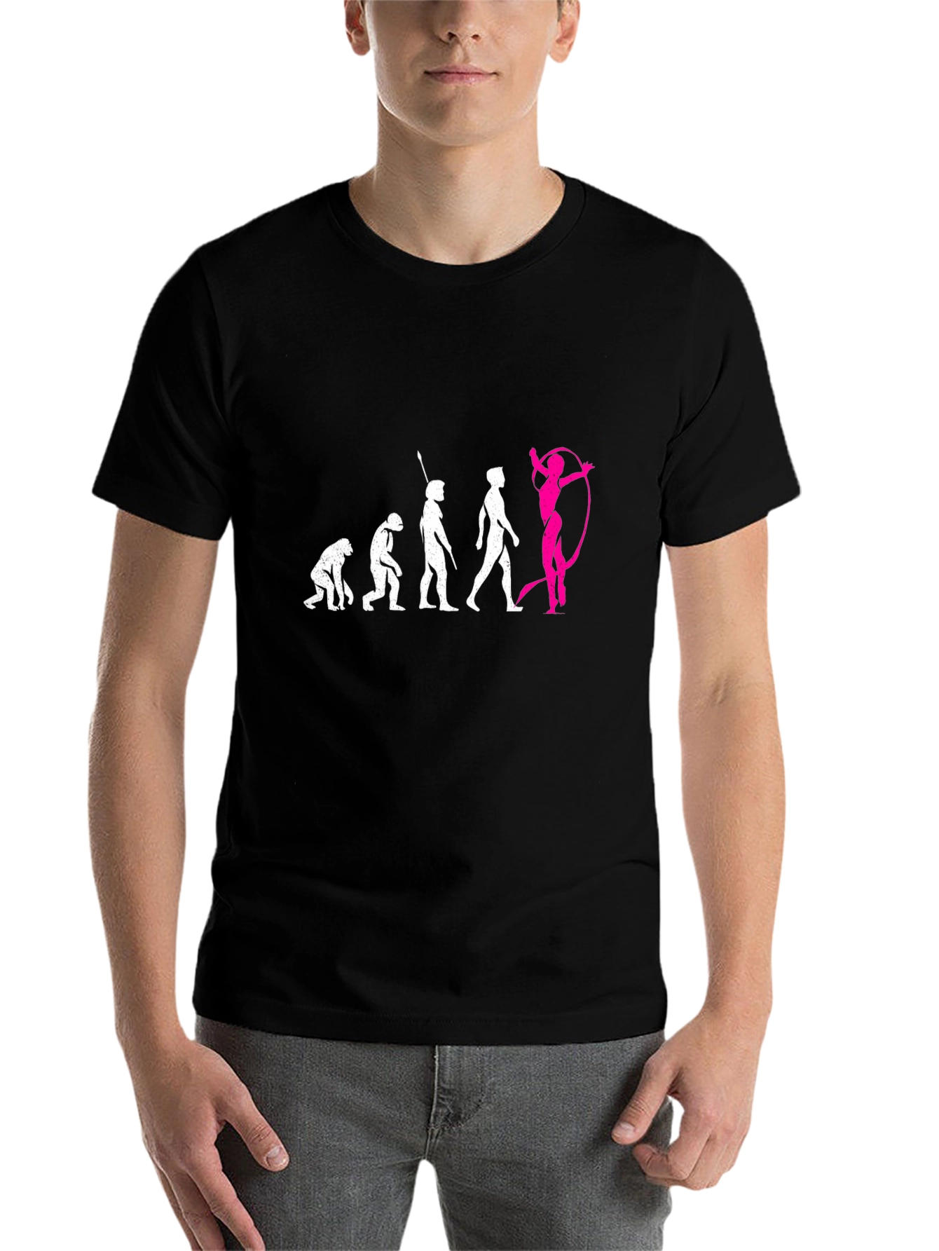 Evolution of Gymnastics Black T-Shirt