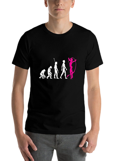 Evolution of Gymnastics Black T-Shirt