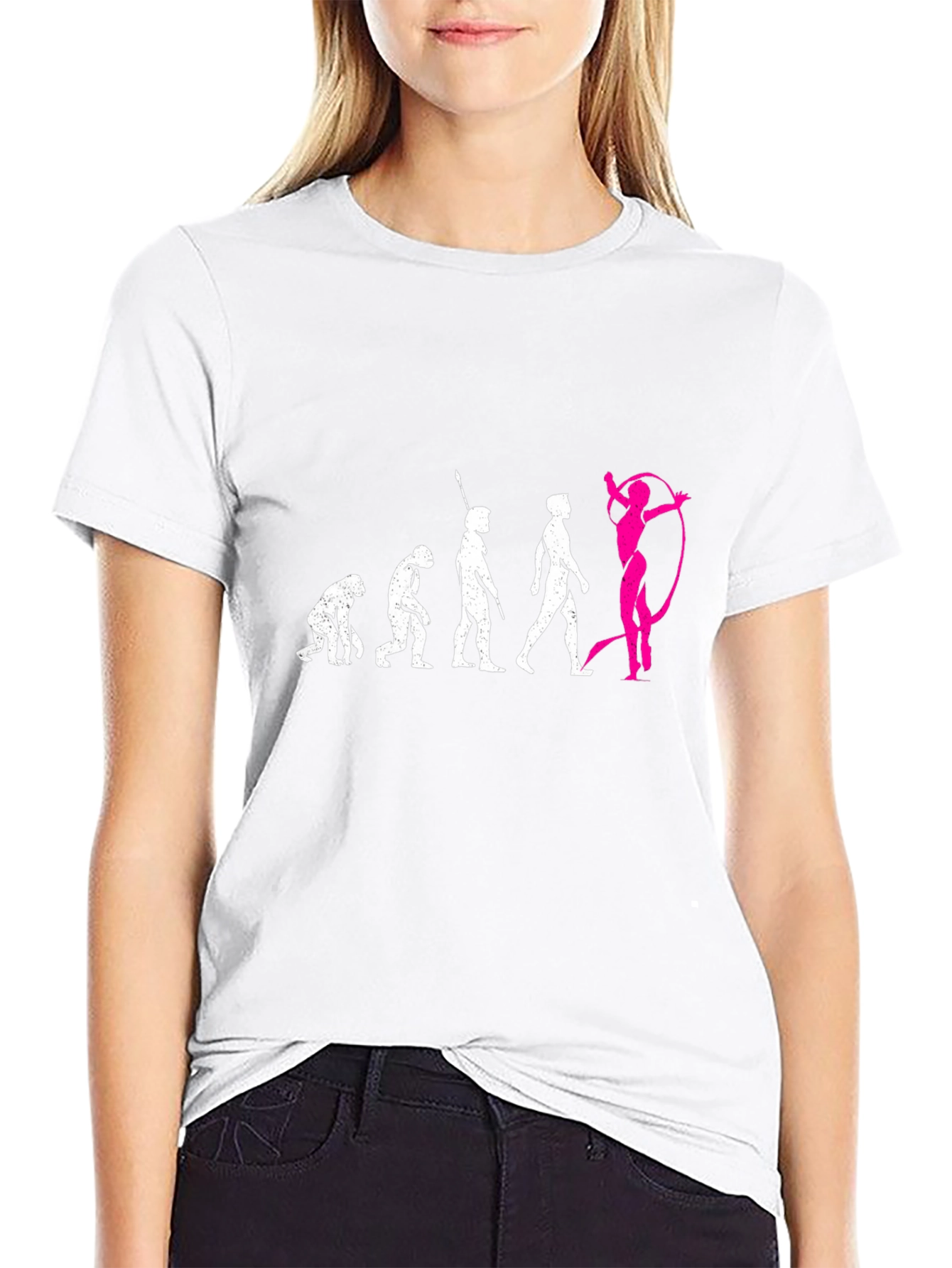 Evolution of Gymnastics Black T-Shirt