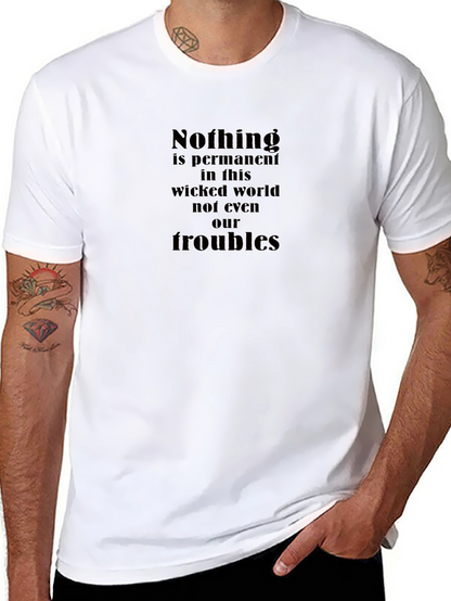 Nothing is Permanent Graphic Tee - Black