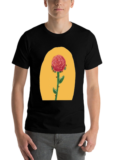 Rose Graphic Tee - Beauty & Beast Inspired