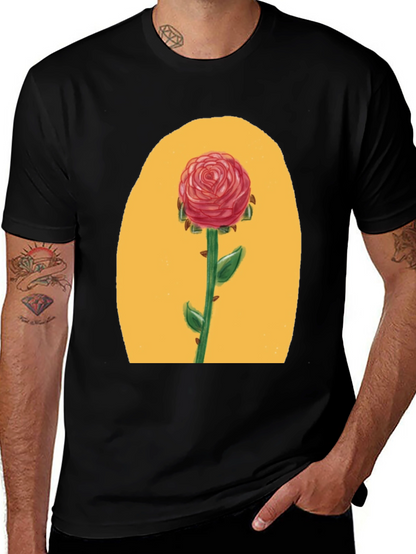 Rose Graphic Tee - Beauty & Beast Inspired