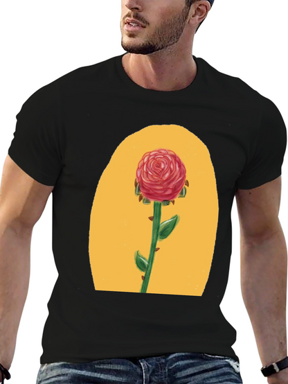 Rose Graphic Tee - Beauty & Beast Inspired