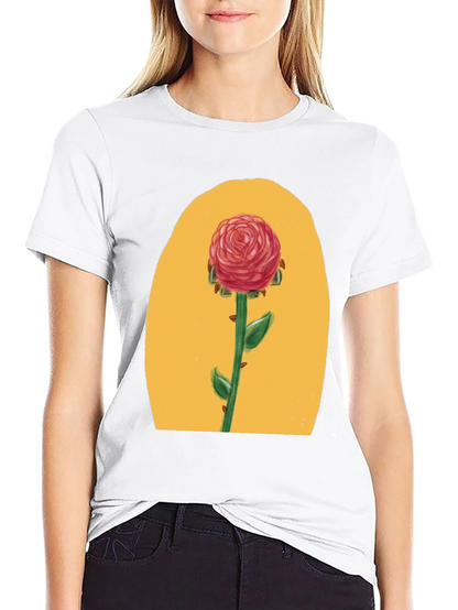 Rose Graphic Tee - Beauty & Beast Inspired
