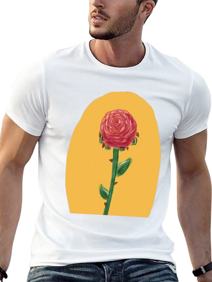 Rose Graphic Tee - Beauty & Beast Inspired